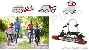 Fahrradträger für Anhängerkupplung für vier Fahrräder